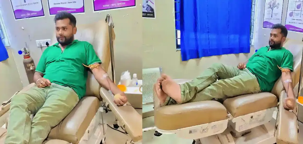 Misbahul Alam James, the 'Bloodman' of Malda, has helped over 400 patients.