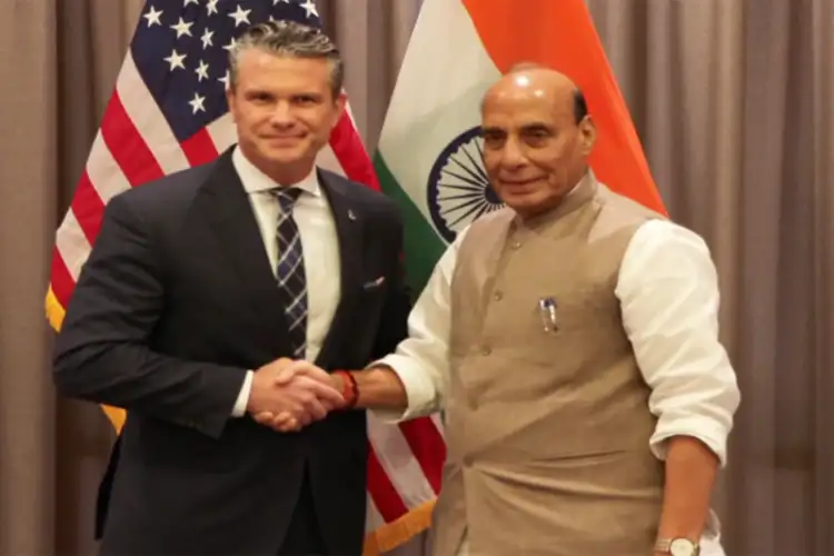 Rajnath Singh meets US Secy of War Hegseth on sidelines of  ASEAN defence ministers’ meeting in Philippines