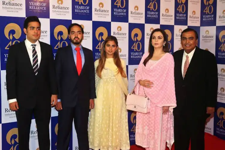 Mukesh Ambani gets emotional while listening to Anant and Isha Ambani’s address during Jio Platforms IPO ceremony