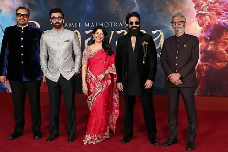 In pics: Ranbir Kapoor, Yash, Sai Pallavi pose at LA premiere of 'Ramayana: Part 1' 