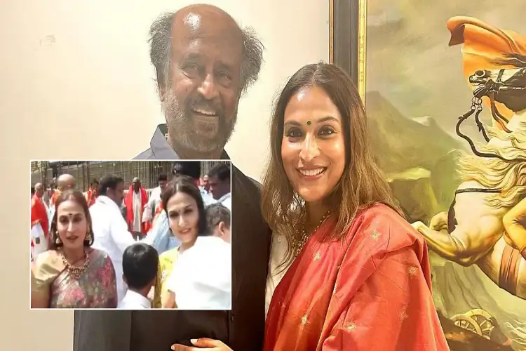 Rajinikanth’s daughter Aishwarya visits Tirumala temple, offers prayers