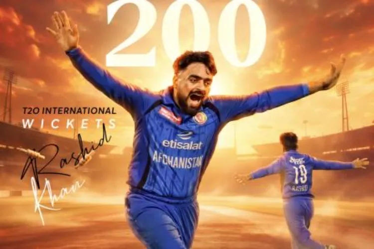 Rashid Khan has made history, becoming the first bowler to take 200 wickets in T20 Internationals.