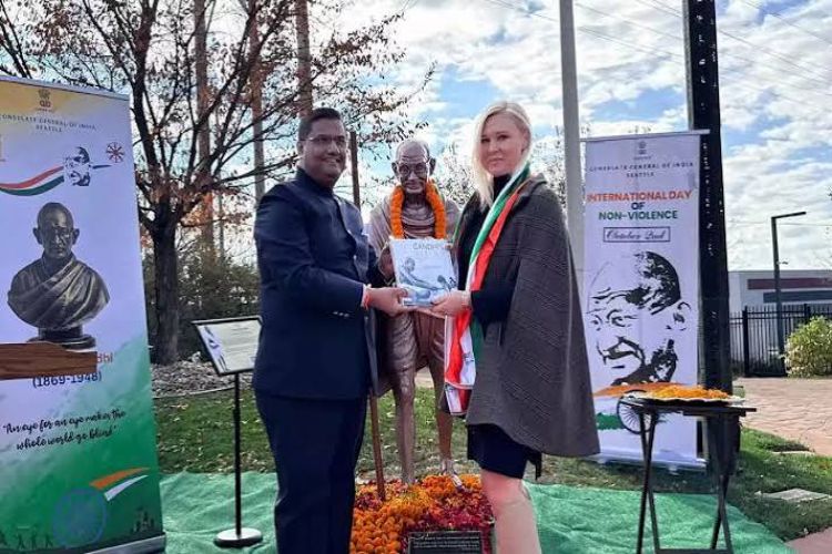 The first life-size statue of Mahatma Gandhi was installed in North Dakota, USA.