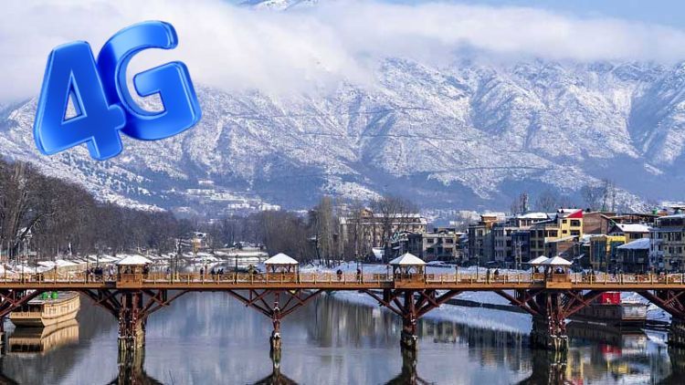 कश्मीर में 4 जी इंटरनेट बहाल
