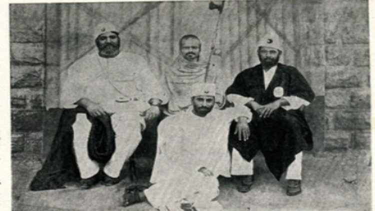 खिलाफत आंदोलन के दौरान जेल में मौलाना शौकत अली, मोहम्मद अली, शंकराचार्य और किचलू