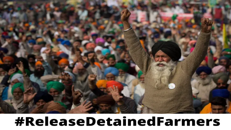 release detained farmers