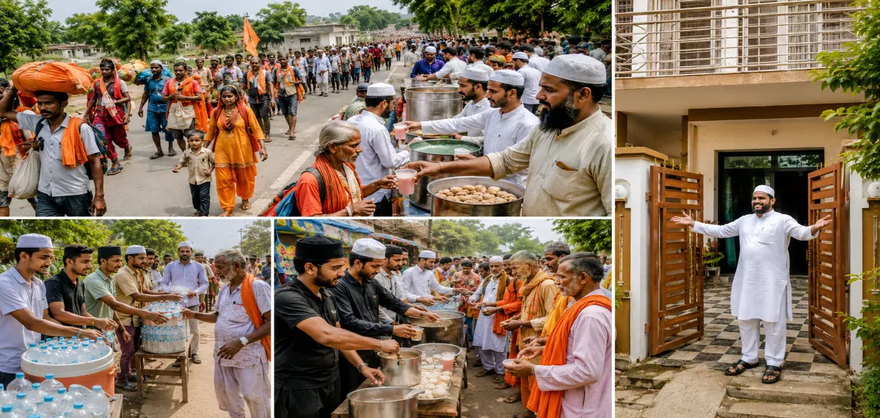 In Mewat, Muslim families have opened the doors of their homes to pilgrims.