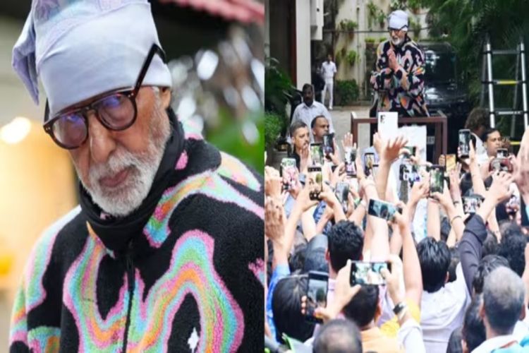 Amitabh Bachchan thanks fans for braving heavy rain outside Jalsa