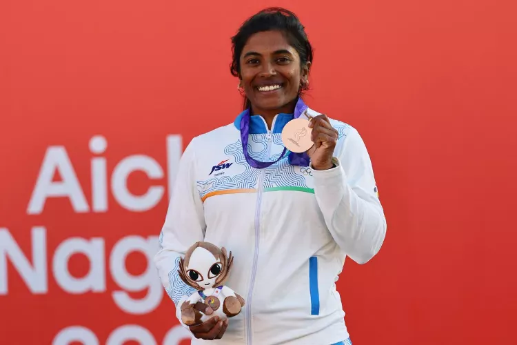 Netra Kumanan dedicated her Asian Games bronze medal to her parents.
